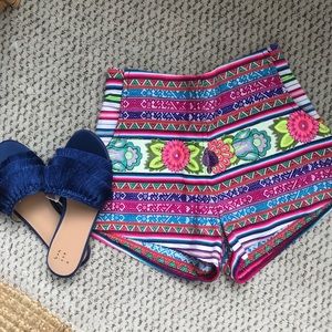 High waisted Pamela V Mexican Summer shorts